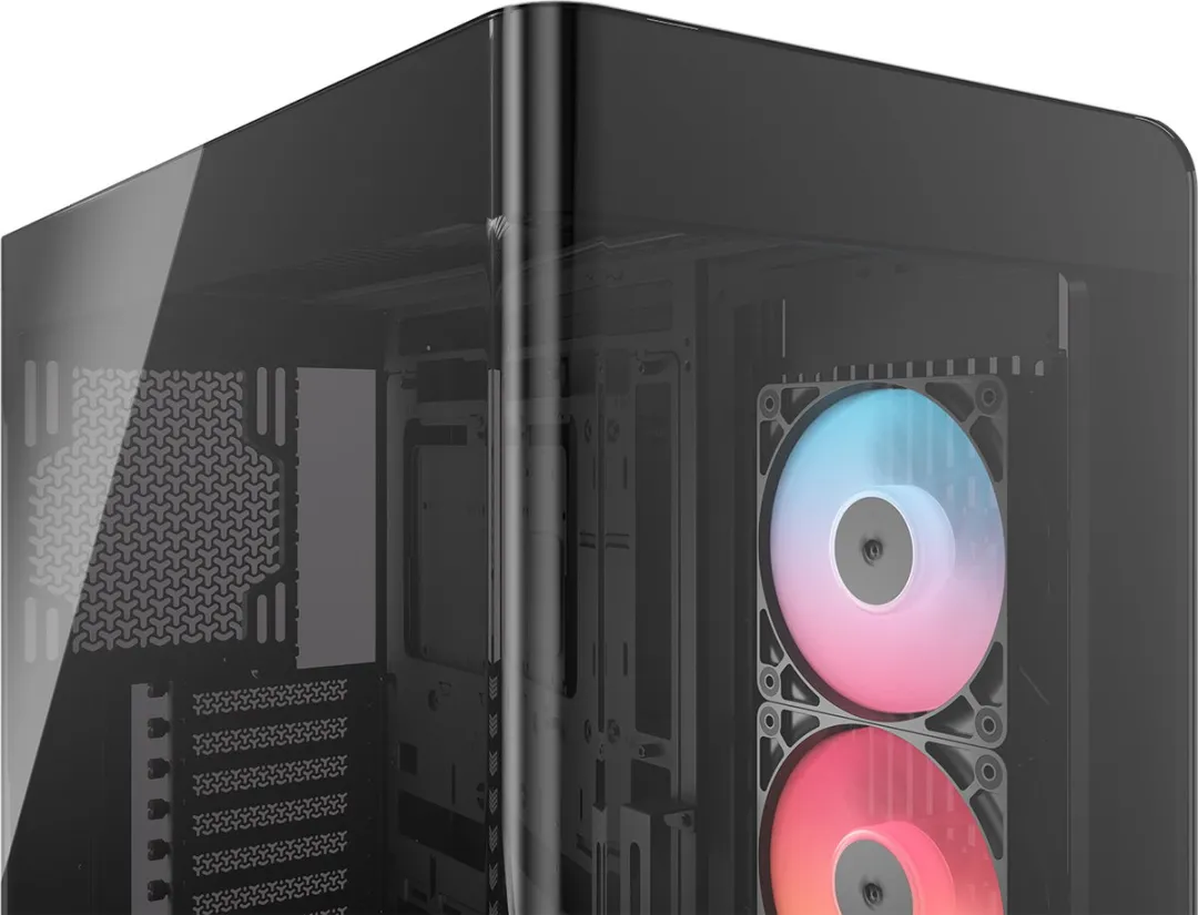 Corsair FRAME 4500X RS-R ATX Behuizing - Zwart - 3x 120mm ARGB Ventilatoren