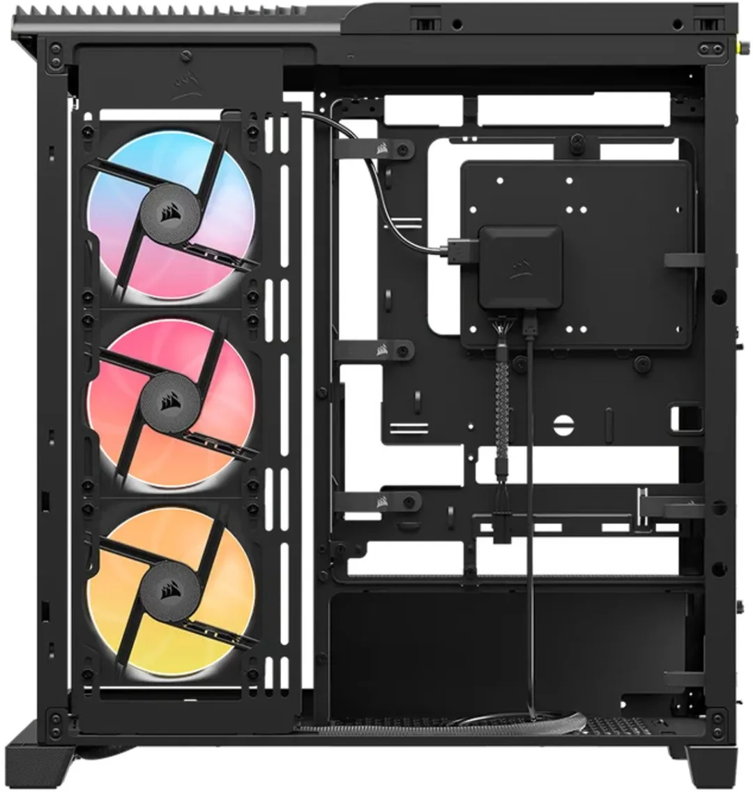 Corsair FRAME 4500X RS-R ATX Behuizing - Zwart - 3x 120mm ARGB Ventilatoren
