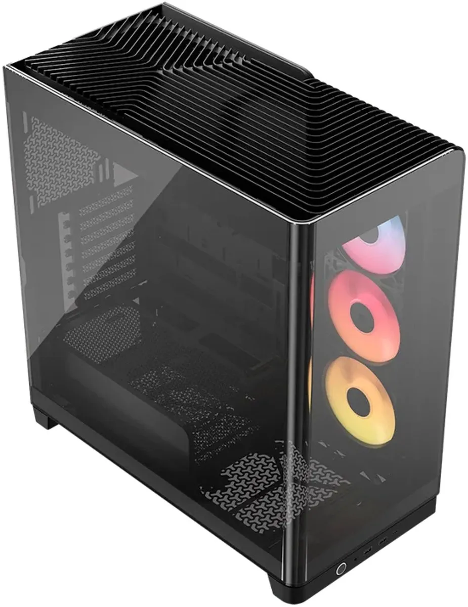 Corsair FRAME 4500X RS-R ATX Behuizing - Zwart - 3x 120mm ARGB Ventilatoren