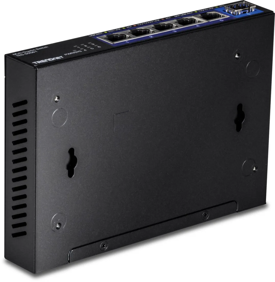 Trendnet TEG-S5061 2.5G Switch - 5x 2.5GBASE-T + 1x 10G SFP+ - Zwart