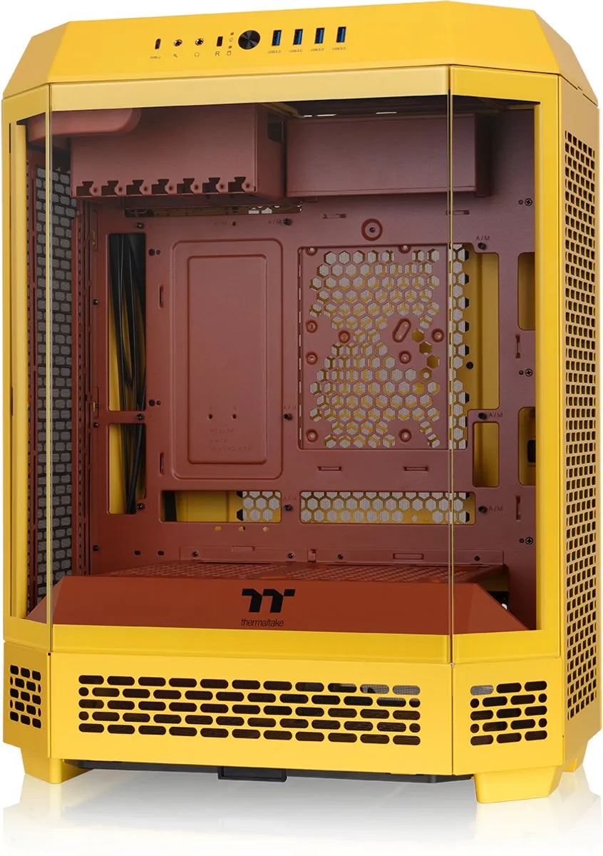 Thermaltake The Tower 600 PC Behuizing - Geel - 2x140mm Ventilator