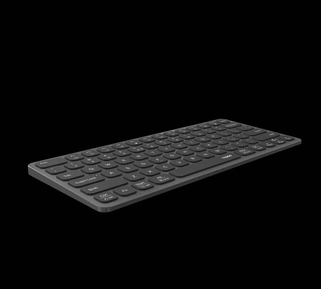 Rapoo UCK-6001 Ultraslim Keyboard - USB-C Hub 8-in-1 Zwart