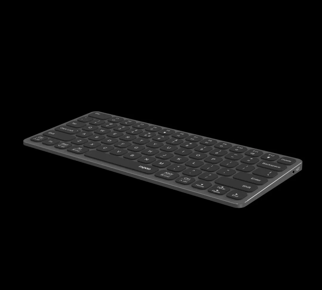 Rapoo UCK-6001 Ultraslim Keyboard - USB-C Hub 8-in-1 Zwart