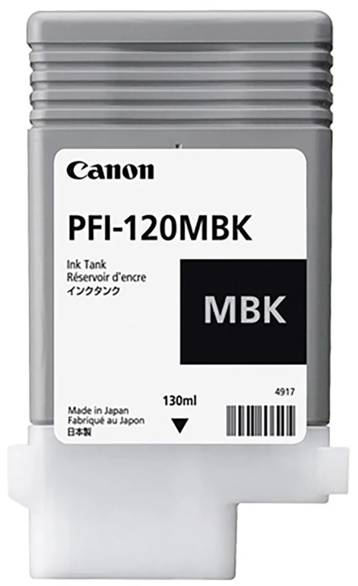 Canon PFI-120 MBK Inktcartridge - 130ml - Mat Zwart