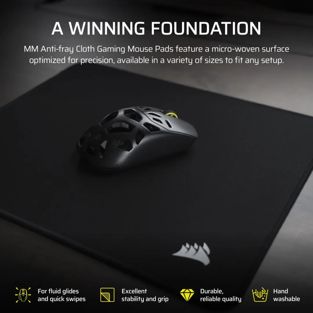 Corsair MM Cloth Gaming Mousepad L - Zwart