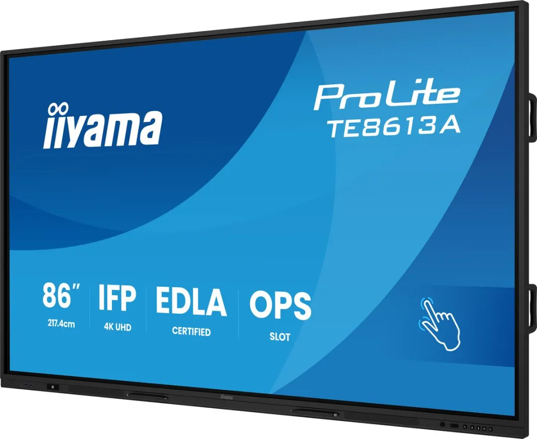 iiyama TE8613A-B2AG Beeldkrant Kiosk 85.6" 4K Touch - Zwart