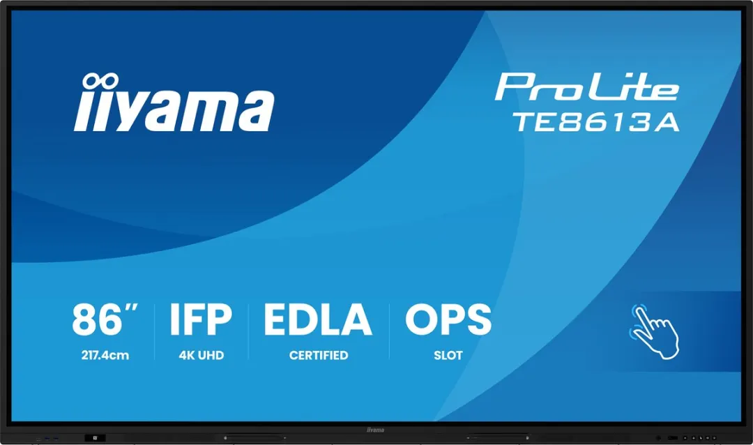 iiyama TE8613A-B2AG Beeldkrant Kiosk 85.6" 4K Touch - Zwart - afbeelding 6 van 6