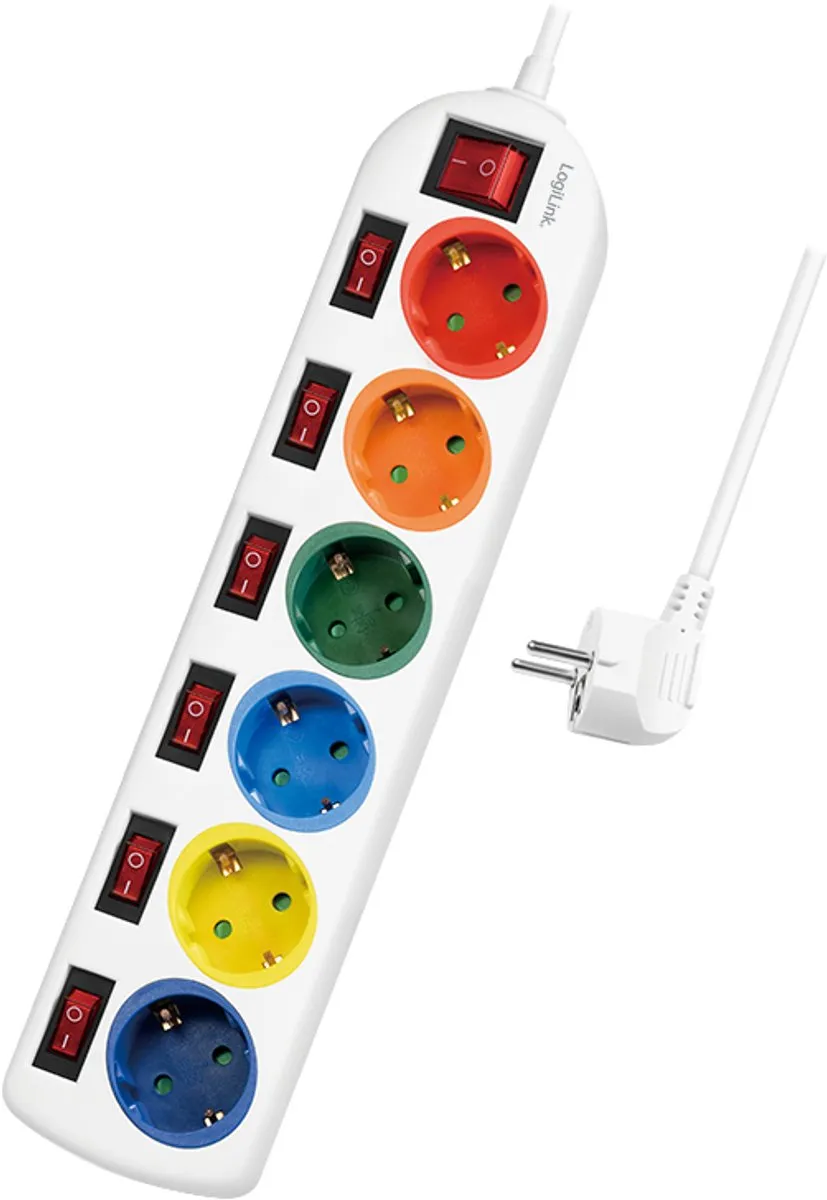 Logilink LPS259 Power Uitbreiding 6x AC