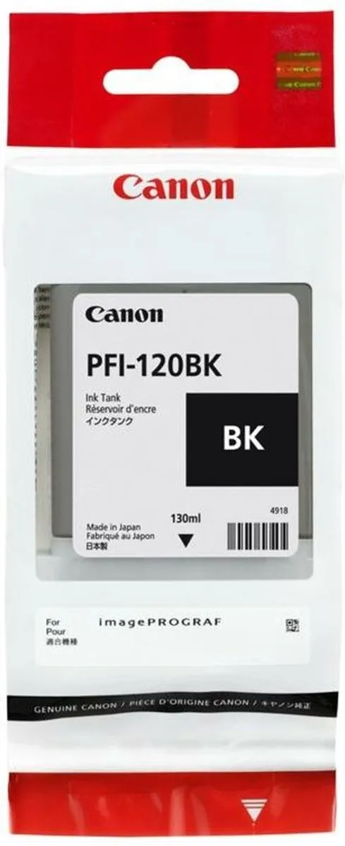 Canon PFI-120BK Inktcartridge Zwart - 130 ml