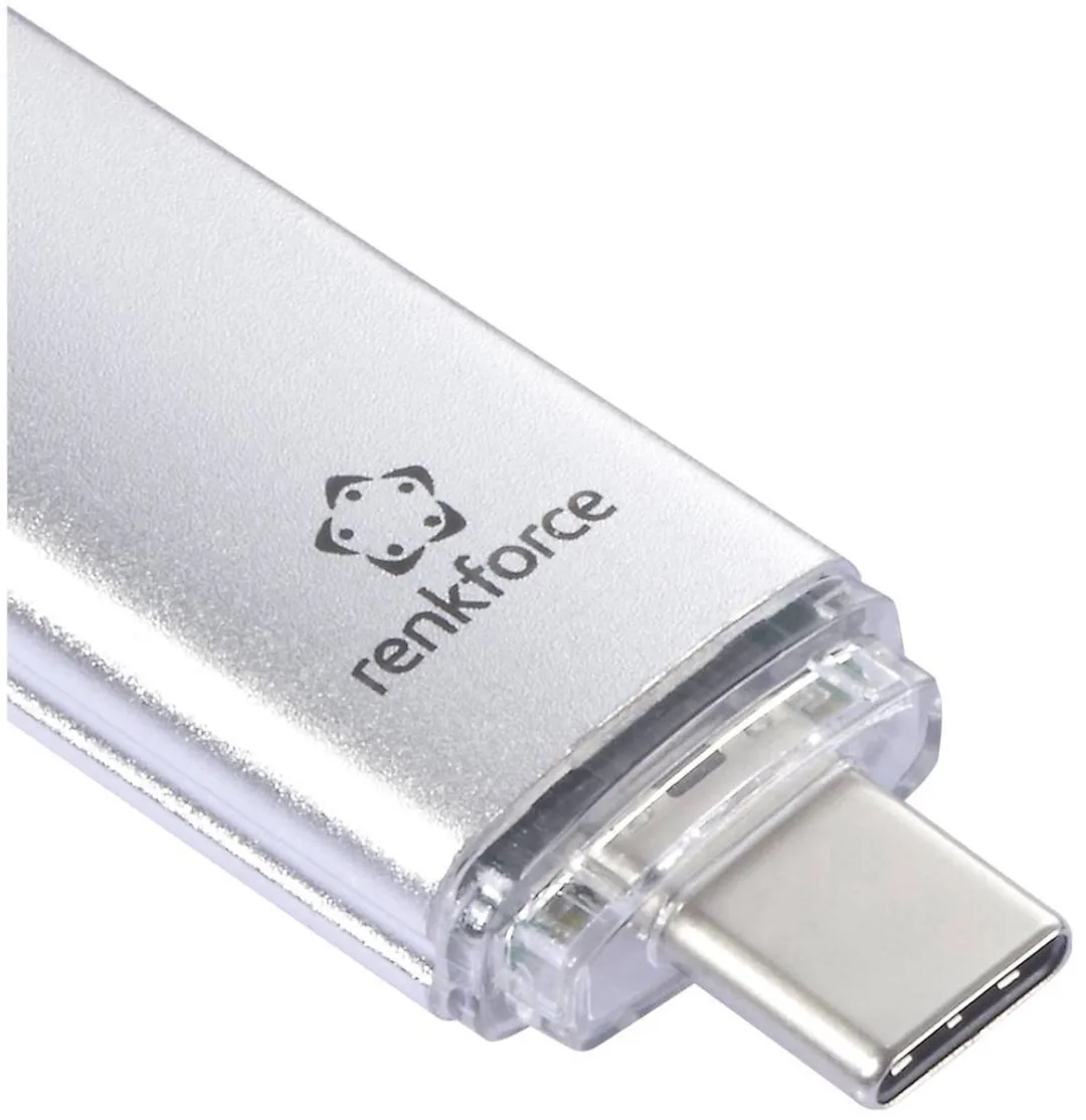 Renkforce RF-6688140 USB-stick 64GB - Zilver