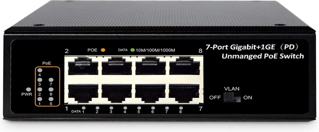Digitus DN-651113 Unmanaged Gigabit Switch PoE - Zwart