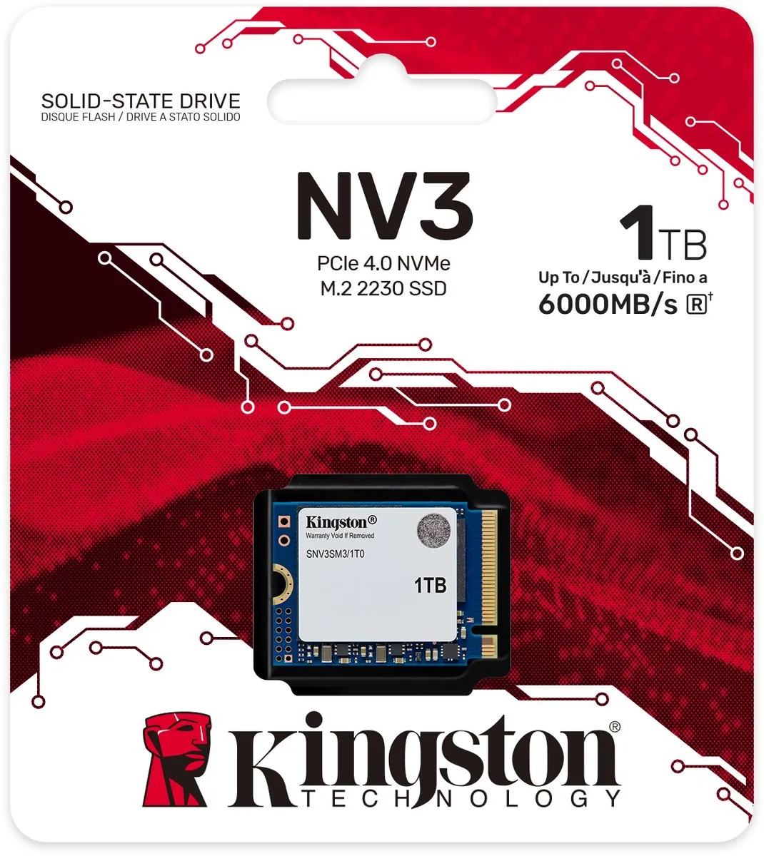 Kingston NV3 SNV3SM3/1T0 M.2 2230 SSD - 1TB
