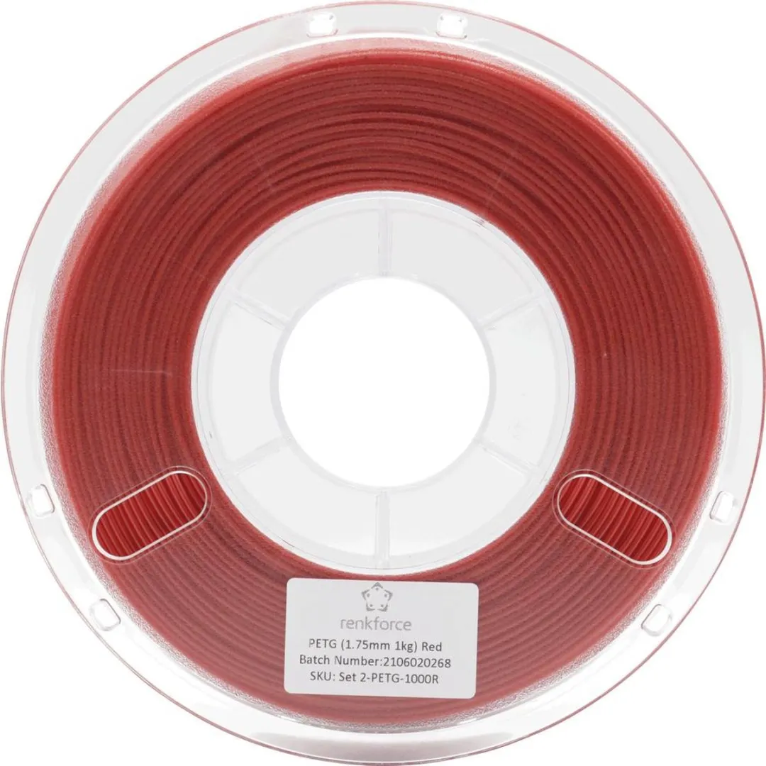 Renkforce RF-4738596 Filament PETG 1.75mm - 1000g - Rood