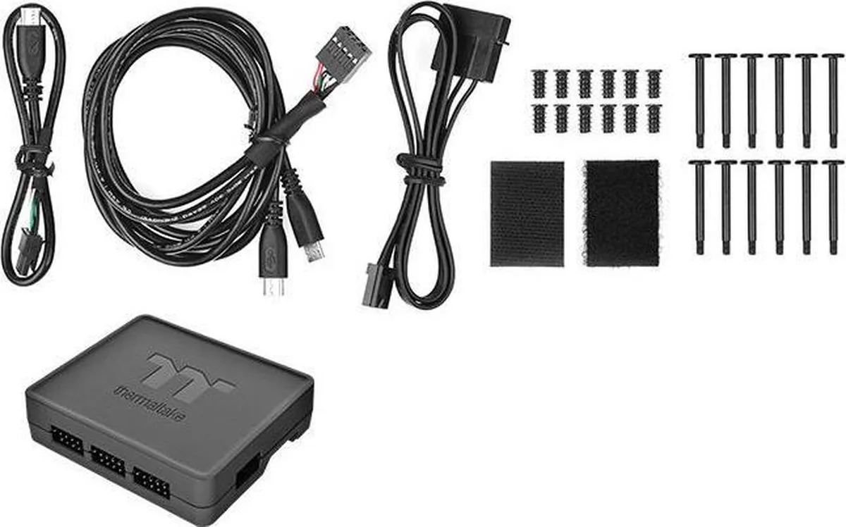 Thermaltake Riing Quad 14 RGB CL-F089-PL14SW-A Boxventilator - Zwart