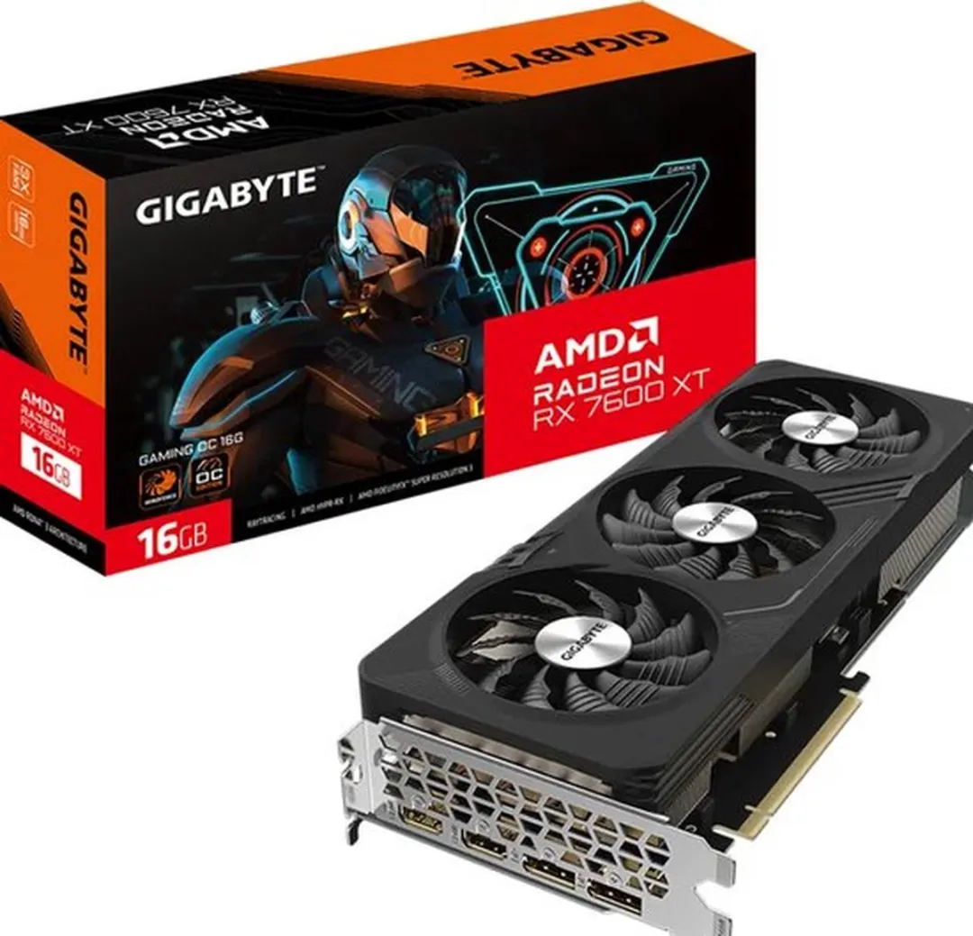 Gigabyte Radeon RX 7600 XT GAMING OC 16G Videokaart - 16GB GDDR6
