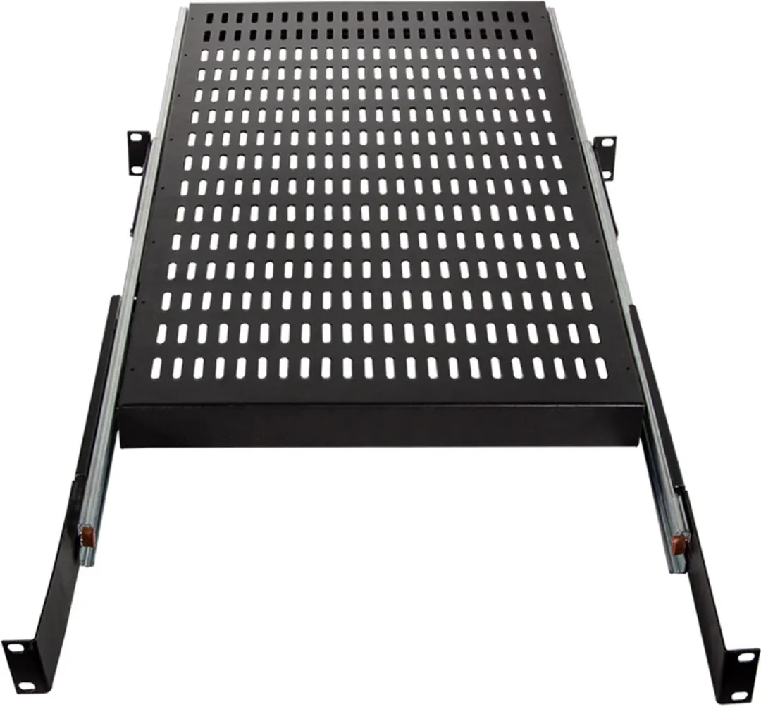 Logilink SF1S85B Uitschuifbaar Legbord 1U - 1000mm - Zwart