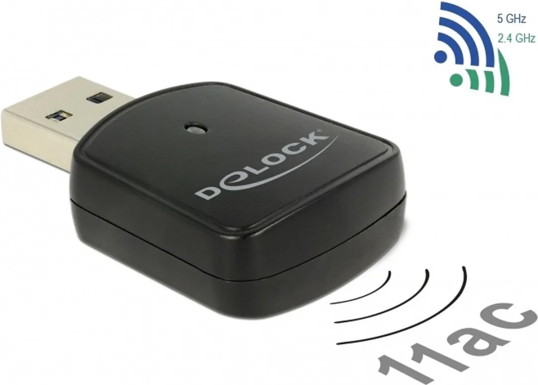 Delock USB-A WiFi Dongle AC1200 Dual Band