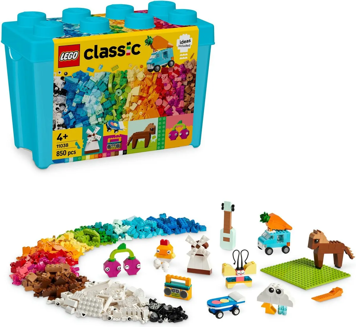 LEGO Classic Creatieve Opbergdoos 850 Stuks - Meerkleurig - afbeelding 2 van 6