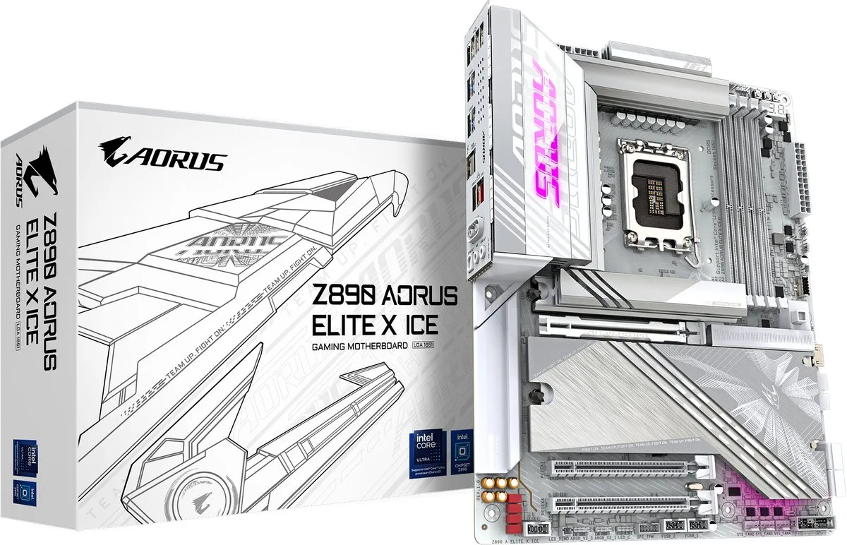 GIGABYTE Z890 AORUS ELITE X ICE Intel Z890 LGA 1851 (Socket V1) ATX