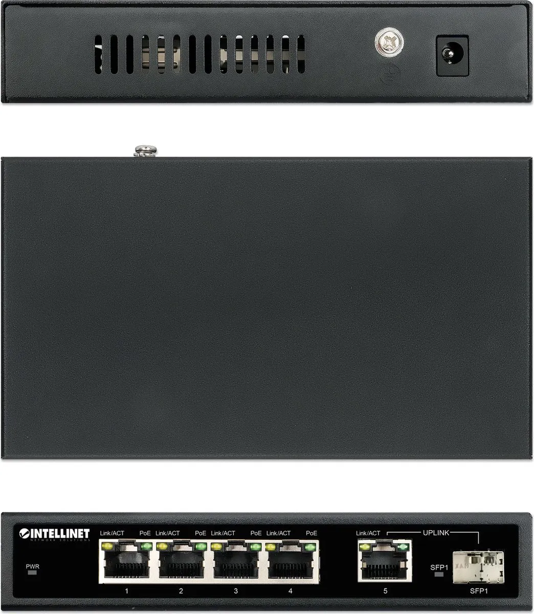 Intellinet 561822 Gigabit PoE Switch - 24 PoE-poorten