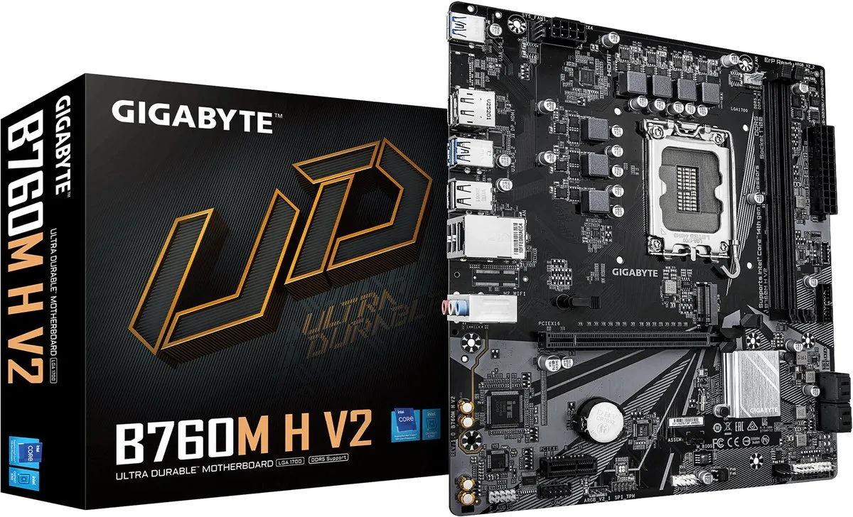 Gigabyte B760M H V2 Micro ATX Moederbord