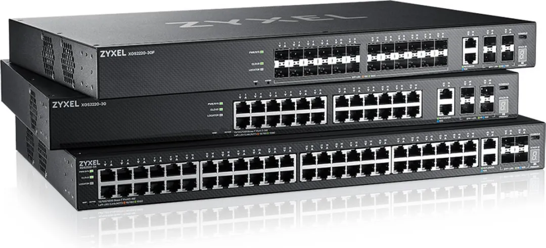 Zyxel XGS2220-30 Managed Switch - 24x Gigabit + 4x SFP - 168 Gbps