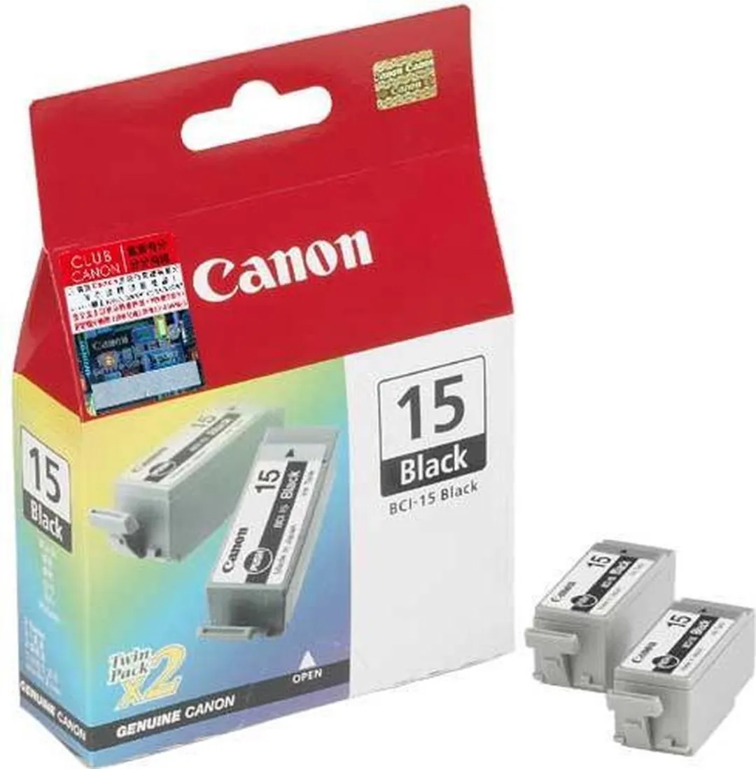 Canon BCI-15bk Cartridge - 2 Stuks - 242 Pagina's - afbeelding 5 van 6