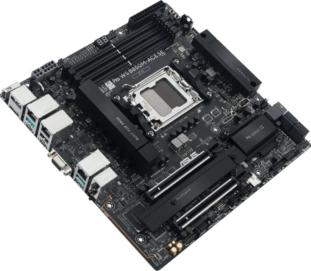 ASUS PRO WS B850M-ACE SE AMD B850 microATX Moederbord