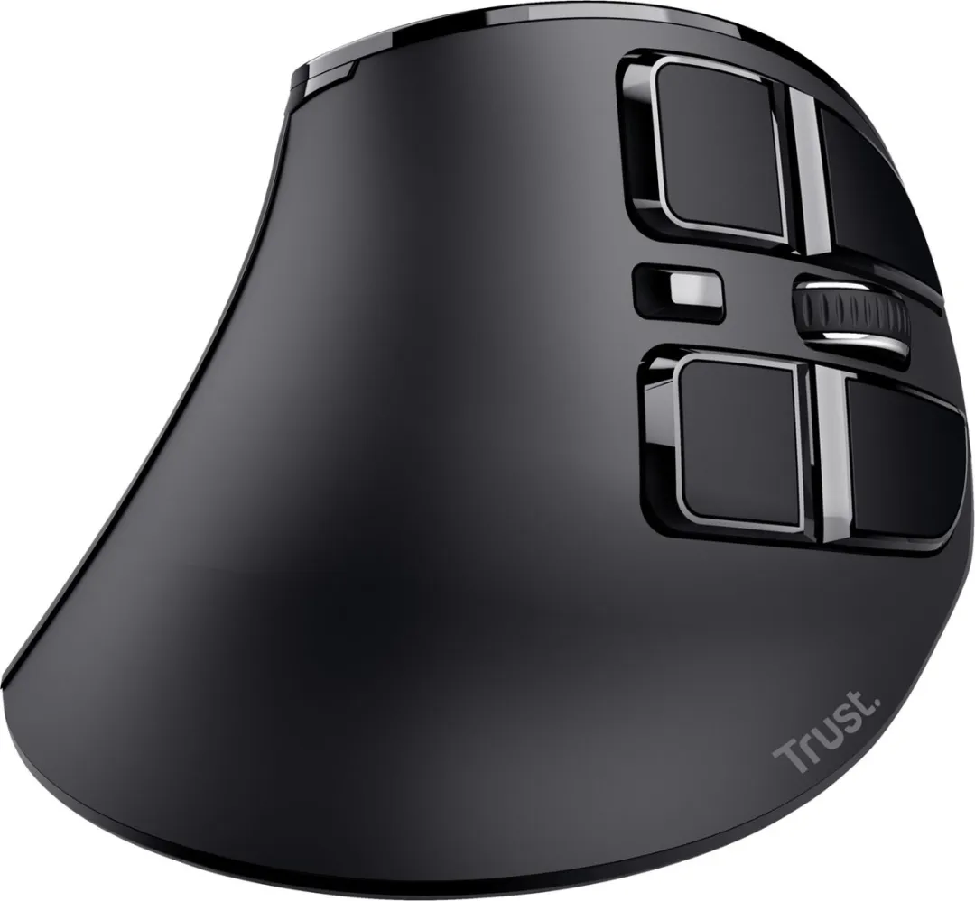 Trust Voxx Ergonomic Rechargeable Mouse 23731 - 9 Knoppen - Zwart