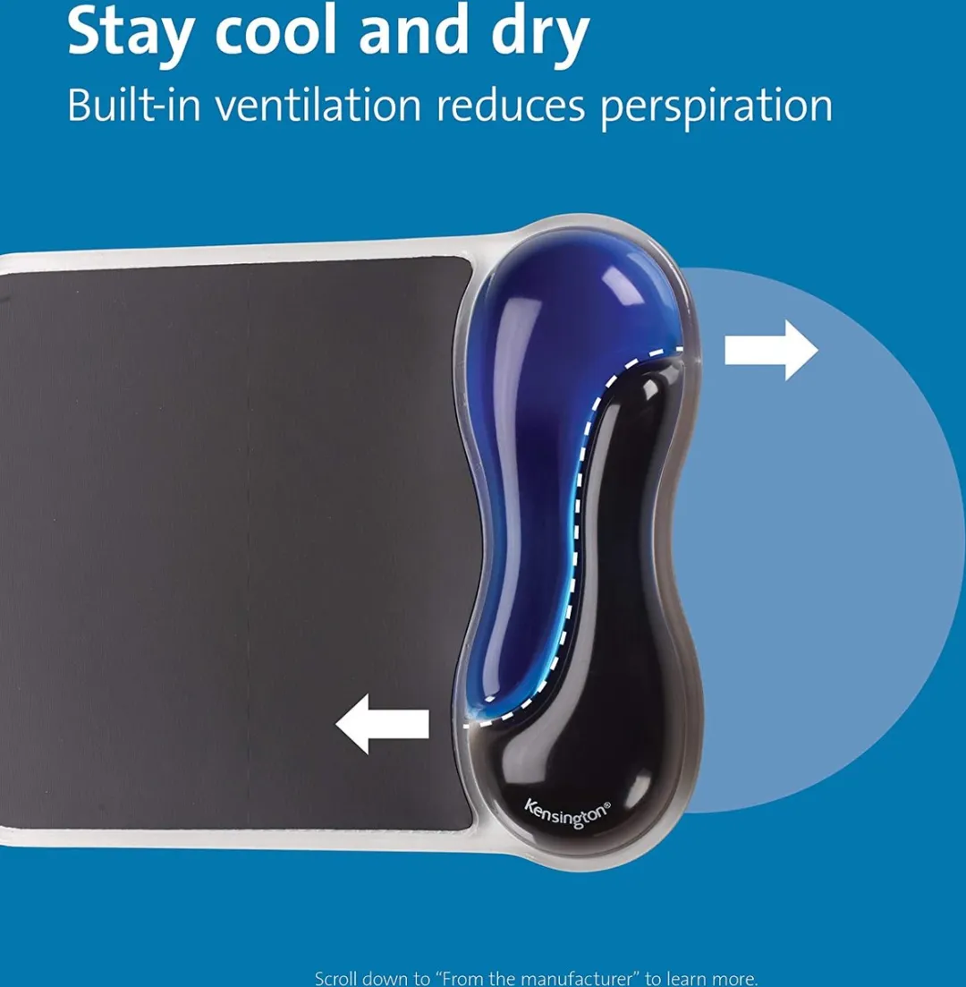 Leitz Kensington Duo Gel Ergonomische Muismat - Blauw - afbeelding 12 van 12
