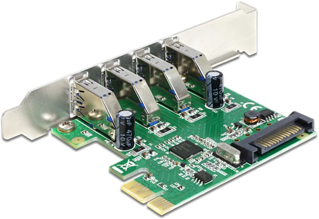 Delock 89360 USB PCIe-kaart - 4 Poorten - afbeelding 5 van 5