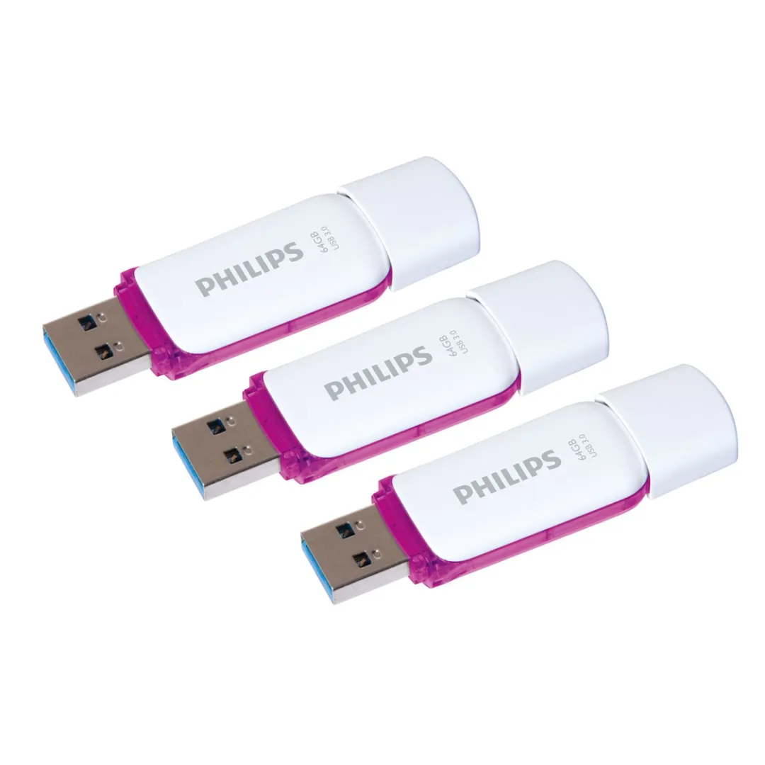Philips FM64FD75 USB Stick 64GB - 3 Stuks - Magic Purple - afbeelding 3 van 3