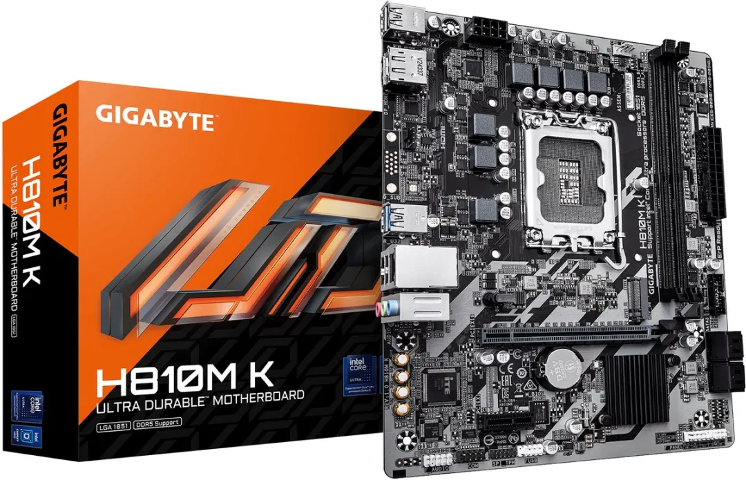 Gigabyte H810M K Micro ATX Moederbord - Intel H810