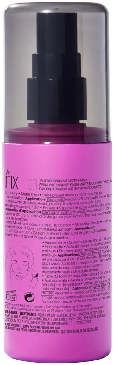 Maybelline Lasting Fix Setting Spray 100ml - 12 Stuks