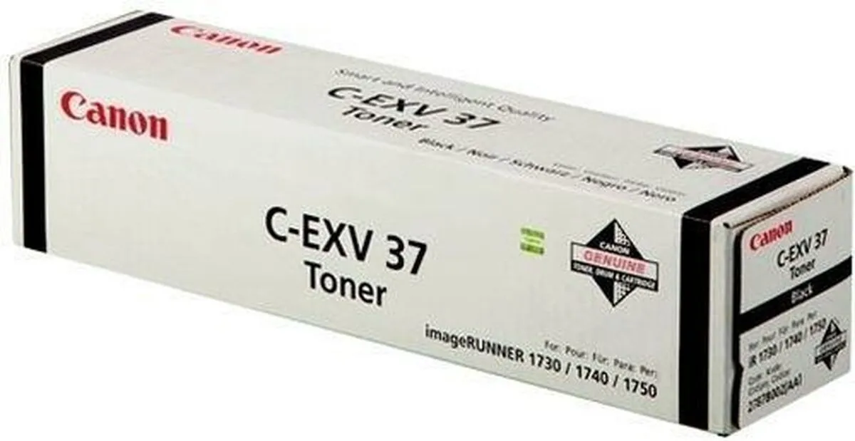 Canon C-EXV37 Tonercartridge Zwart - 15.100 pagina's