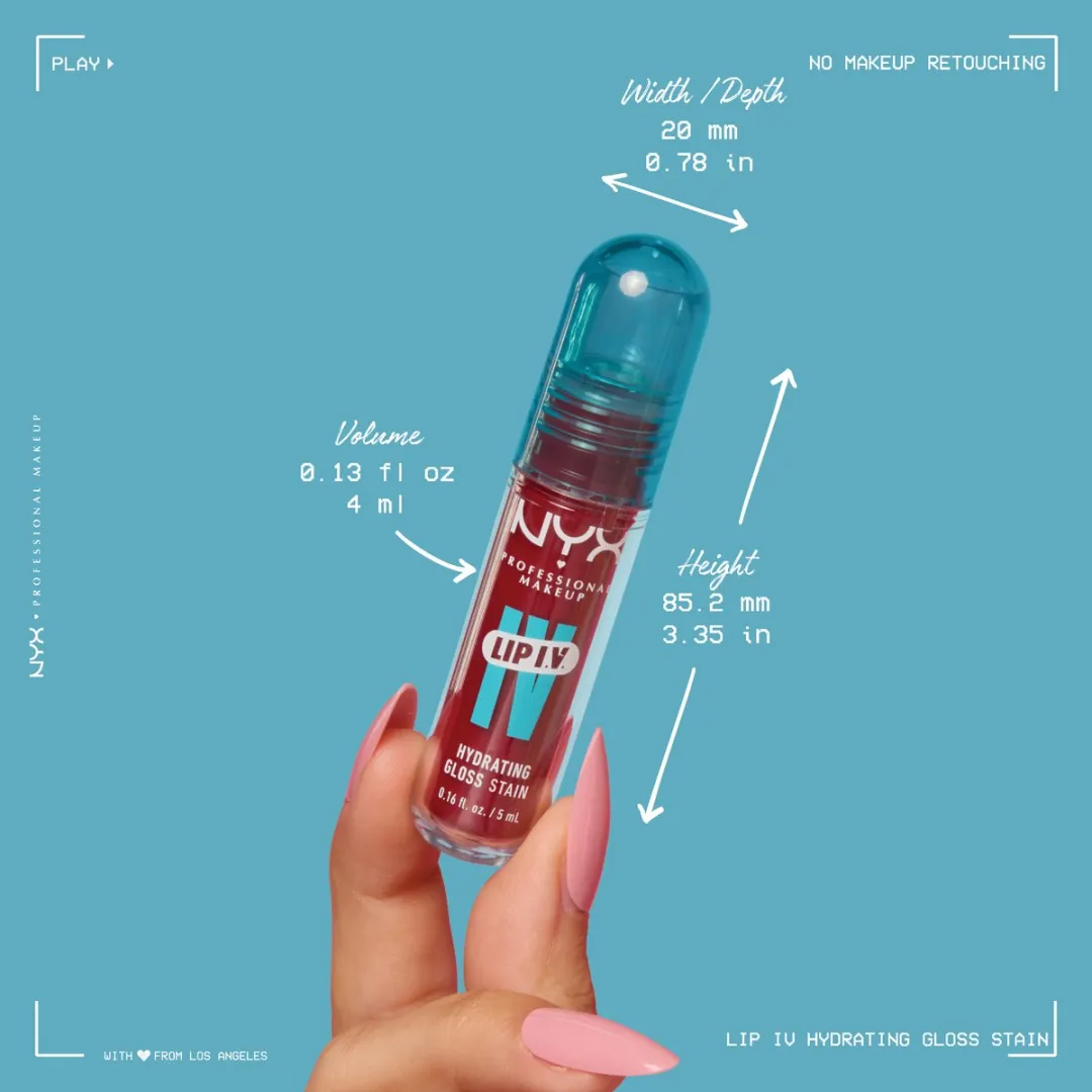 NYX Professional Makeup Lip IV Drippin' Nude Hydraterende Lipgloss 5ml
