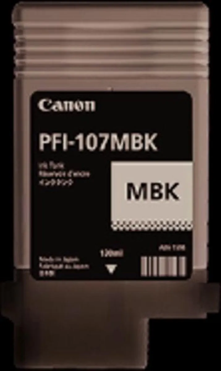 Canon PFI-107MBK Inktcartridge - 130ml Mat Zwart