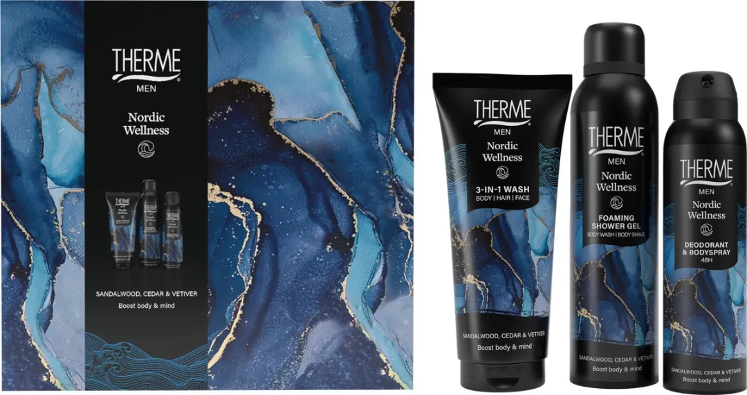 Therme Men Nordic Wellness Treatment Set 550ml - 3 Stuks