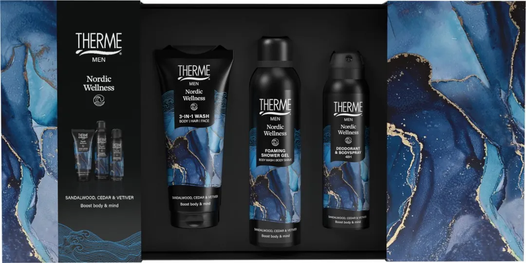 Therme Men Nordic Wellness Treatment Set 550ml - 3 Stuks