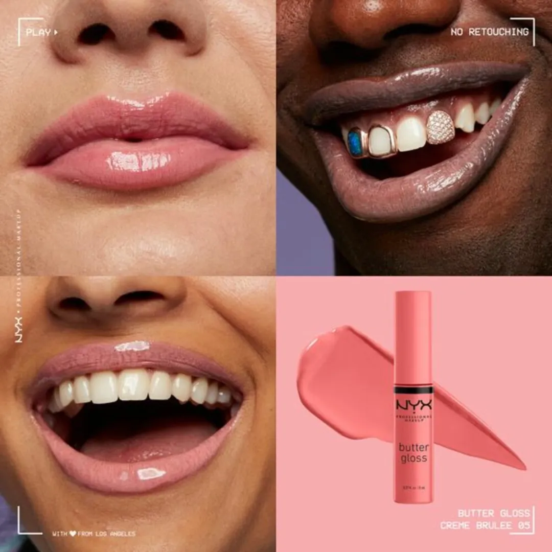 NYX Butter Lip Gloss Crème Brûlée - 6ml - Roze