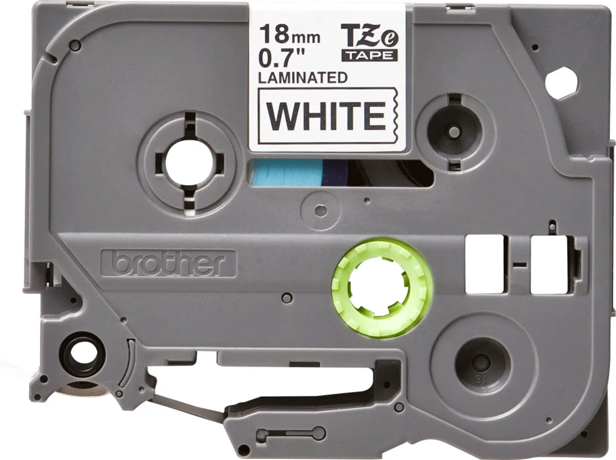 Brother TZe-241CIV Labeltape - Wit/Zwart 18mm 8m