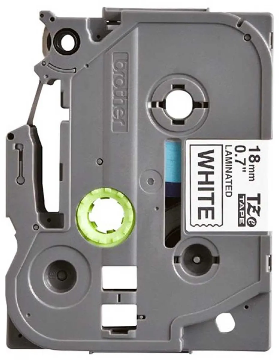 Brother TZe-241CIV Labeltape - Wit/Zwart 18mm 8m