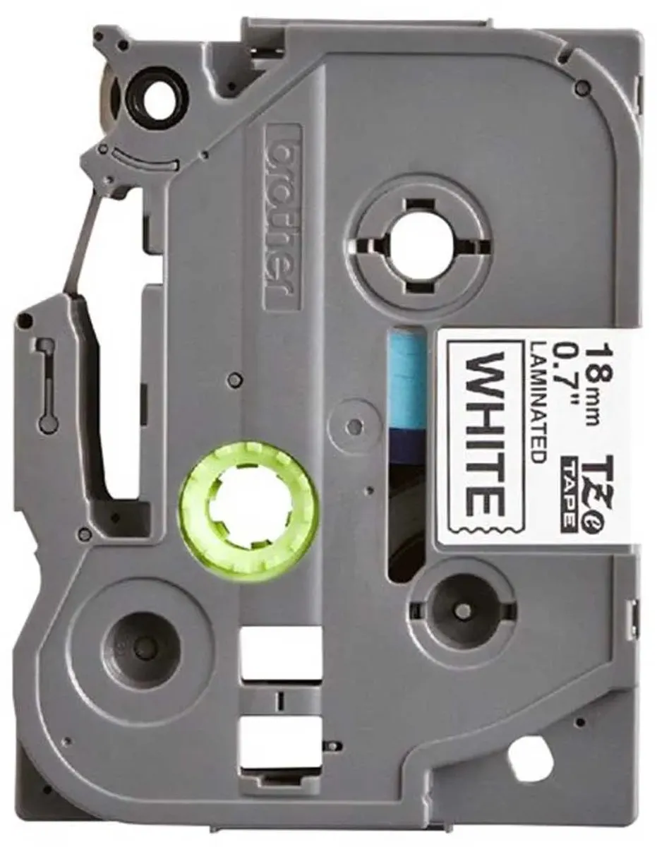Brother TZe-241CIV Labeltape - Wit/Zwart 18mm 8m