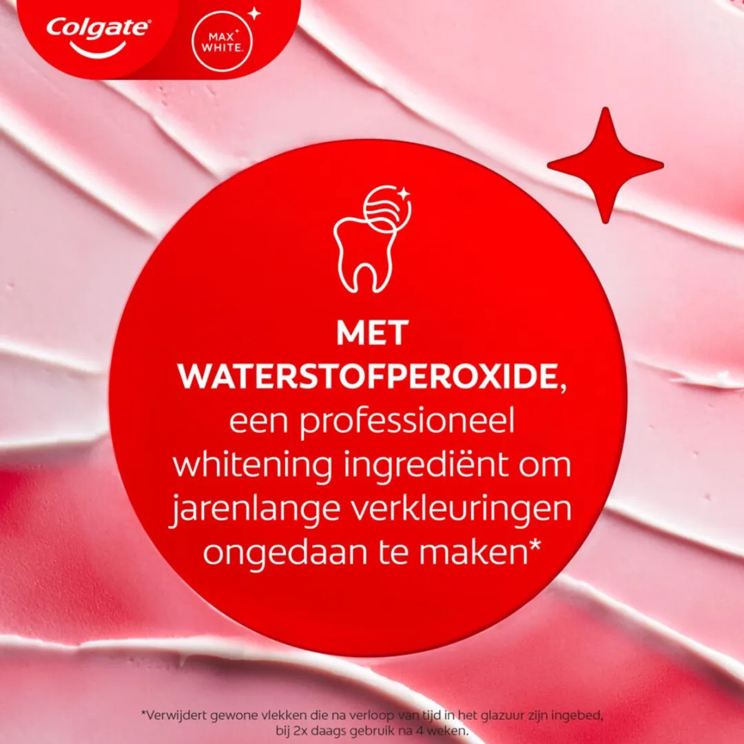 Colgate Max White Expert Tandpasta Original - 450ml (6x75ml)