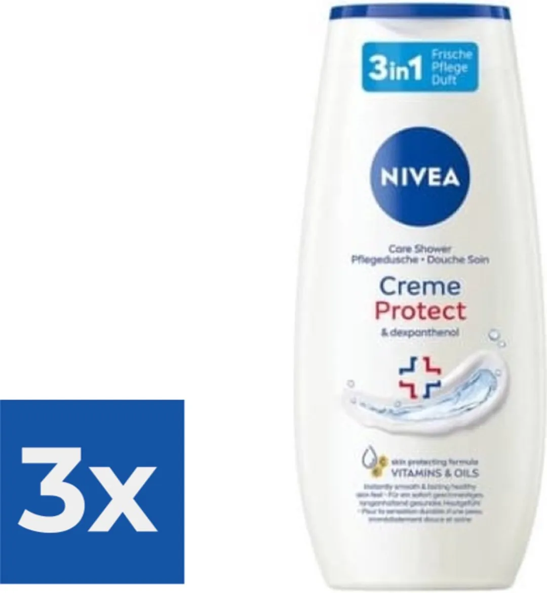 NIVEA Douchegel Creme Protect & Dexpanthenol 250ml - 3 Stuks