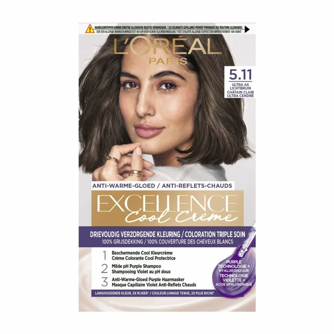 L'Oréal Paris Excellence 5.11 Permanent Bruin - 3x3g