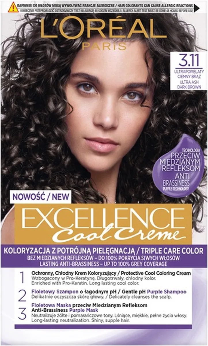 L'Oréal Paris Excellence Cool Creme 3.11 Ultra Donker Bruin