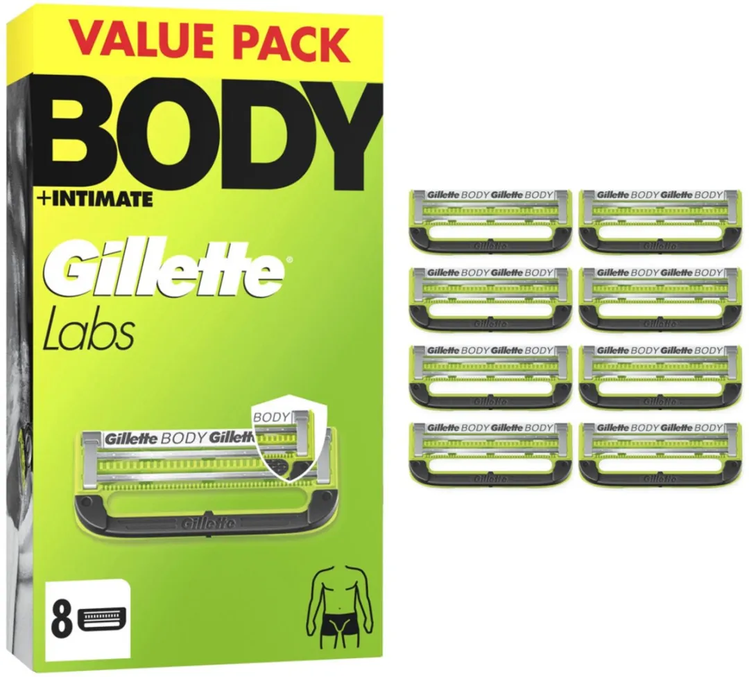 Gillette Labs Body+ Intieme Scheermesjes 3-delig