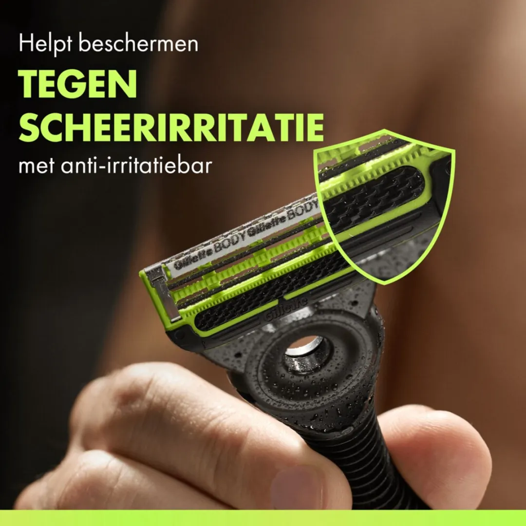 Gillette Labs Body+ Intieme Scheermesjes 3-delig - 8 Stuks