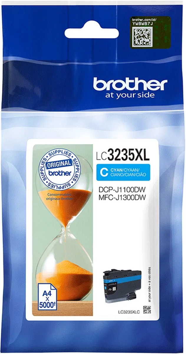 Brother LC-3235XLC Cyaan Inktcartridge - 700 Pagina's